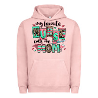 Pigment Salmon my favorite nurse calls me mom Urban Hoodie - RanaPortraitStore