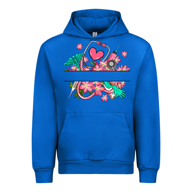 Nurse Flowers Custom Name Design Urban Hoodie by RanaPortraitStore | Teevron