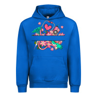 Cobalt nurse flowers custom name design Urban Hoodie - RanaPortraitStore