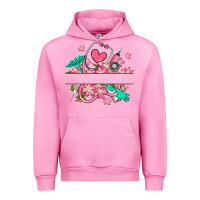Fuchsia Pink nurse flowers custom name design Urban Hoodie - RanaPortraitStore