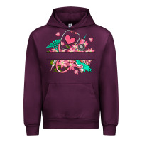 Mauve Wine nurse flowers custom name design Urban Hoodie - RanaPortraitStore