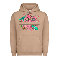 Pigment Burro nurse flowers custom name design Urban Hoodie - RanaPortraitStore