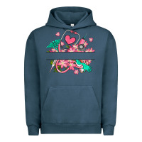 Pigment Midnight Navy nurse flowers custom name design Urban Hoodie - RanaPortraitStore
