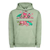Pigment Oil Green nurse flowers custom name design Urban Hoodie - RanaPortraitStore