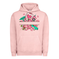 Pigment Salmon nurse flowers custom name design Urban Hoodie - RanaPortraitStore