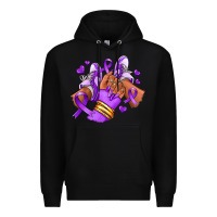 Black domestic violence afro girl sneakers Premium Hoodie - RanaPortraitStore