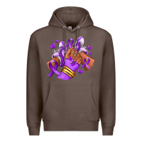 Coffee domestic violence afro girl sneakers Premium Hoodie - RanaPortraitStore