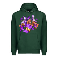 Sports Green domestic violence afro girl sneakers Premium Hoodie - RanaPortraitStore