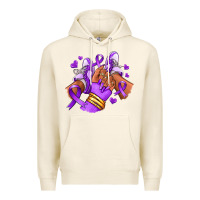 Domestic Violence Afro Girl Sneakers Premium Hoodie | Teevron