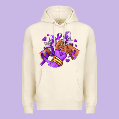 Premium Hoodie domestic violence afro girl sneakers
