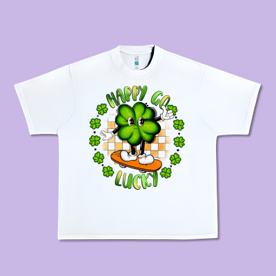 Happy Go Lucky Urban Heavy Tee Designed By Artiststas