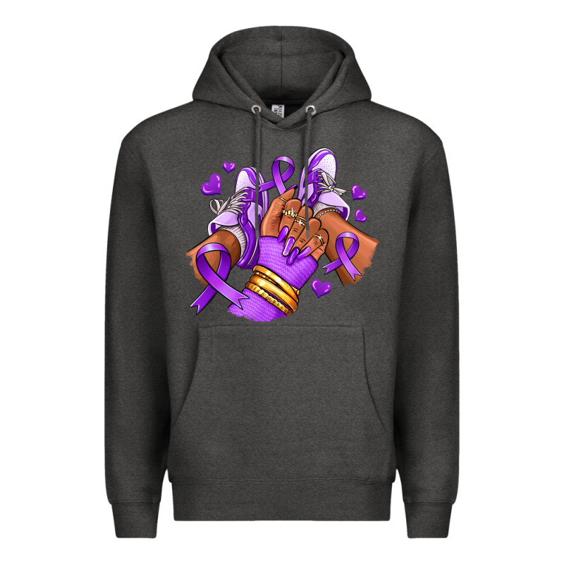 Domestic Violence Afro Girl Sneakers Premium Hoodie by RanaPortraitStore | Teevron