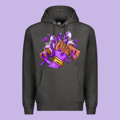 Premium Hoodie domestic violence afro girl sneakers