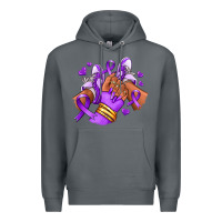 Rock domestic violence afro girl sneakers Premium Hoodie - RanaPortraitStore