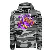 Slate Camo domestic violence afro girl sneakers Premium Hoodie - RanaPortraitStore