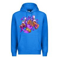 True Royal domestic violence afro girl sneakers Premium Hoodie - RanaPortraitStore