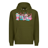 Lash Hustler Coffee Cups Premium Hoodie | Teevron