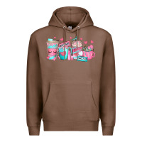 Chestnut lash hustler coffee cups Premium Hoodie - texasbilliewilder