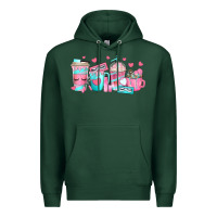 Sports Green lash hustler coffee cups Premium Hoodie - texasbilliewilder