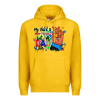Lemon my child is non verbal but his dad aint afro hand Premium Hoodie - RanaPortraitStore