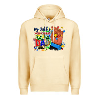 Pina Colada my child is non verbal but his dad aint afro hand Premium Hoodie - RanaPortraitStore