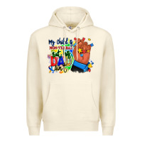 Sandshell my child is non verbal but his dad aint afro hand Premium Hoodie - RanaPortraitStore