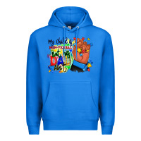 True Royal my child is non verbal but his dad aint afro hand Premium Hoodie - RanaPortraitStore
