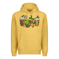 Antique Gold lawyer coffee cups Premium Hoodie - texasbilliewilder