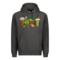 Charcoal Heather lawyer coffee cups Premium Hoodie - texasbilliewilder