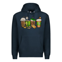 Navy lawyer coffee cups Premium Hoodie - texasbilliewilder