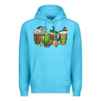 Ocean Blue lawyer coffee cups Premium Hoodie - texasbilliewilder