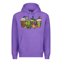 Purple lawyer coffee cups Premium Hoodie - texasbilliewilder