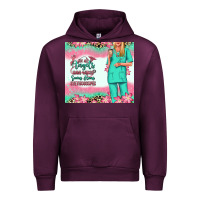 Mauve Wine not all angels have wings blonde nurse Urban Hoodie - RanaPortraitStore