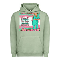 Pigment Oil Green not all angels have wings blonde nurse Urban Hoodie - RanaPortraitStore