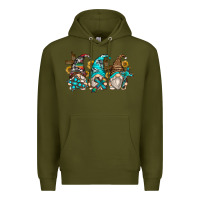 Army Green western cross gnomes Premium Hoodie - Zillion Design Studio
