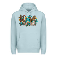 Blue Mist western cross gnomes Premium Hoodie - Zillion Design Studio