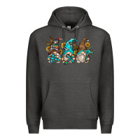 Charcoal Heather western cross gnomes Premium Hoodie - Zillion Design Studio