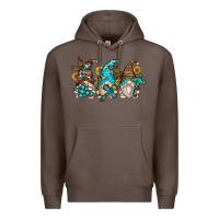 Coffee western cross gnomes Premium Hoodie - Zillion Design Studio