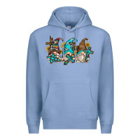 Colony Blue western cross gnomes Premium Hoodie - Zillion Design Studio