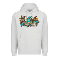 Dove Grey western cross gnomes Premium Hoodie - Zillion Design Studio