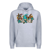 Heather Grey western cross gnomes Premium Hoodie - Zillion Design Studio