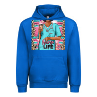 Nurse Life Afro Woman Urban Hoodie | Teevron