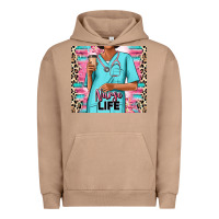 Pigment Burro nurse life afro woman Urban Hoodie - RanaPortraitStore