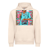 Sandshell nurse life afro woman Urban Hoodie - RanaPortraitStore