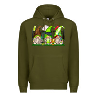 Army Green tennis gnomes Premium Hoodie - Zillion Design Studio
