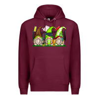 Burgundy tennis gnomes Premium Hoodie - Zillion Design Studio
