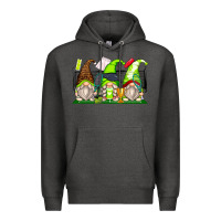 Charcoal Heather tennis gnomes Premium Hoodie - Zillion Design Studio