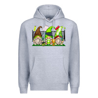 Heather Grey tennis gnomes Premium Hoodie - Zillion Design Studio