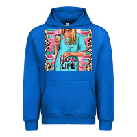Cobalt nurse life blonde woman Urban Hoodie - RanaPortraitStore