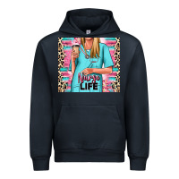 Navy nurse life blonde woman Urban Hoodie - RanaPortraitStore